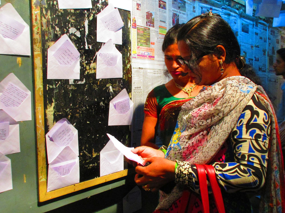 Collaborative Art Project _ Merging the hidden boundary (Letters from HUMAN to HUMAN) Place : Chittagong, Bangladesh _ 2016